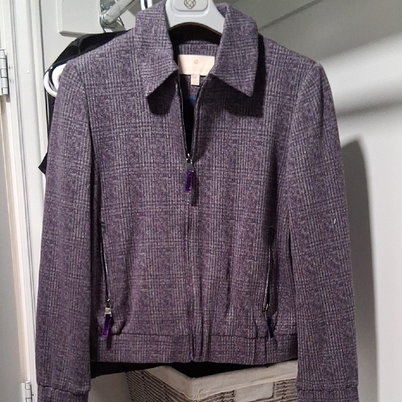 Etcetera Jackets & Blazers - Etcetera Women's Textured Purple Blazer